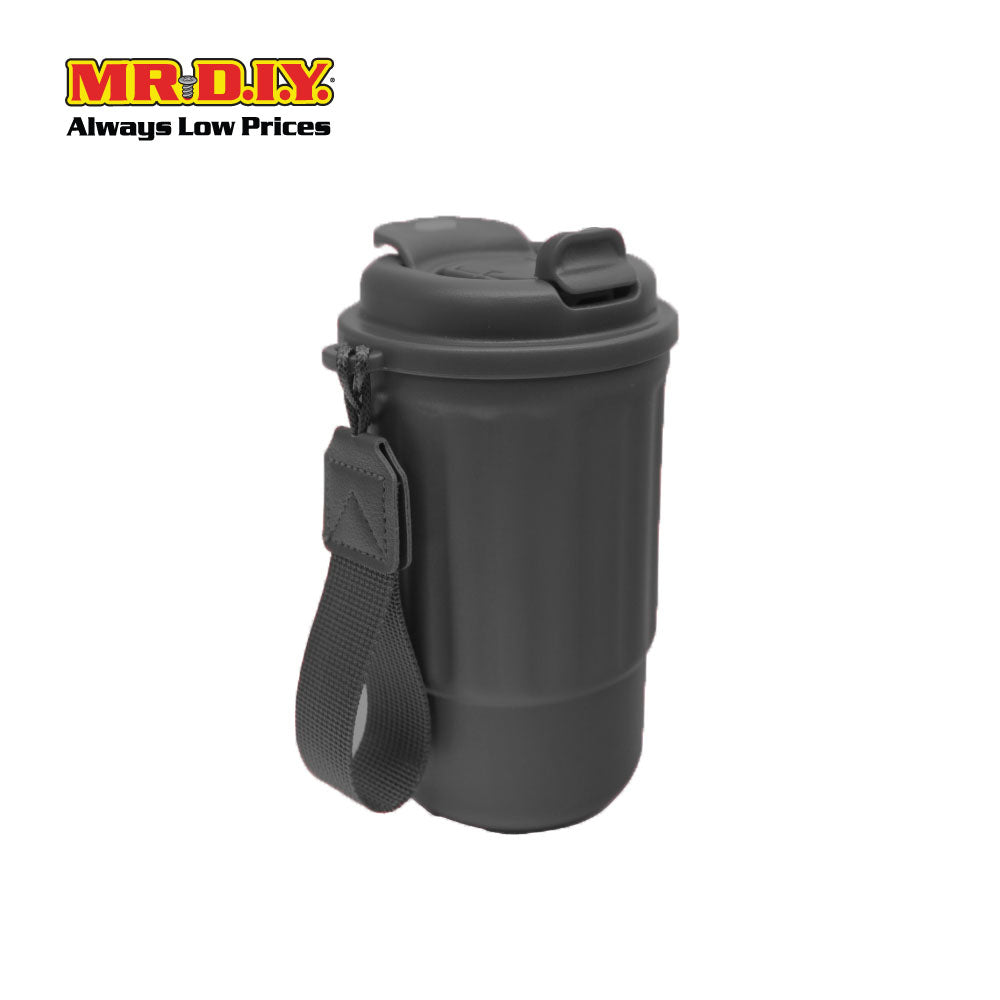 DIY) Stainless Steel Mug Thermos Flask with Strap (400ml