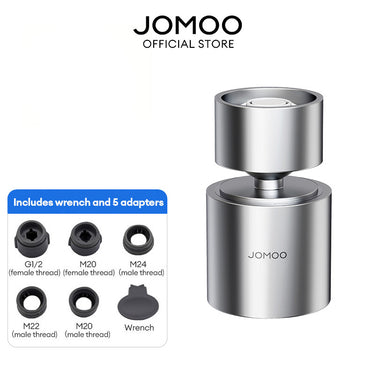 JOMOO 360° Faucet Aerator 02305 2-function Water Outlet Anti-Splash Tap Nozzle Bubbler Water Saving for Kitchen Faucet Extender