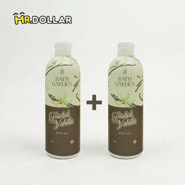 [LIMITED EDITION] NEW BATH GARDEN Softening & Brightening Bath Gel Body Wash (300ml) Toasted Vanilla