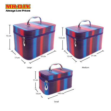 (MR.DIY) Multi-Size Cosmetic Case Set