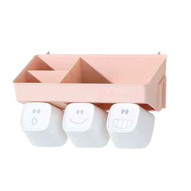 (MR.DIY) Wall-Mounted Toothbrush Holder-Pink