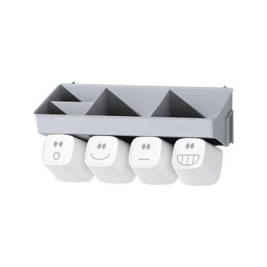 (MR.DIY) Wall-Mounted Toothbrush Holder-Grey
