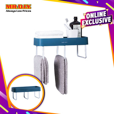 (MR.DIY) Wall-Mounted Bath Rack-Grey