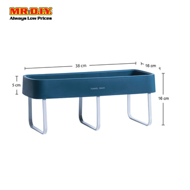 (MR.DIY) Wall-Mounted Bath Rack-Cyan