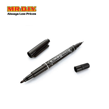 COMIX Marker Pen Black (12 pieces)(0.5-1.5mm)