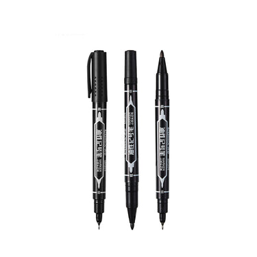 COMIX Marker Pen Black (12 pieces)(0.5-1.5mm)