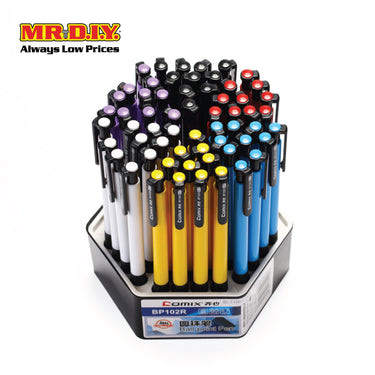 COMIX 0.7 Ball Pen Blue (60 pieces)