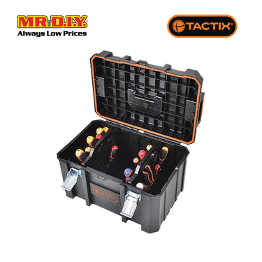 TACTIX Mid Tool Box With Tool Organizer