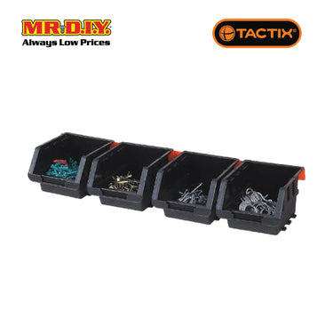 TACTIX Black Storage Bin Set (4 pieces)