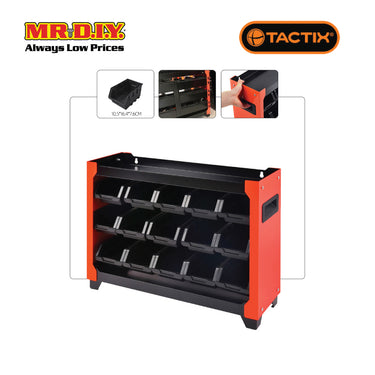 TACTIX Storage Bin Cabinet (15 pieces)