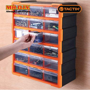 TACTIX 18-Drawers Storage Bin