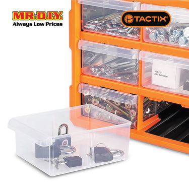 TACTIX 18-Drawers Storage Bin
