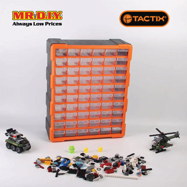 TACTIX 60-Drawers Storage Bin