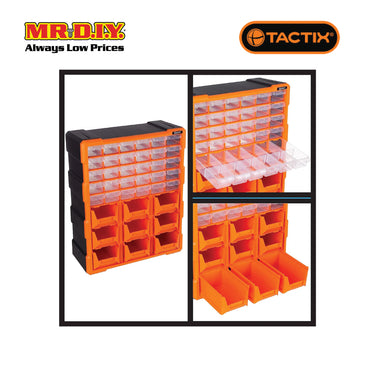 TACTIX 30-Drawers Storage Bin With 9 Tray