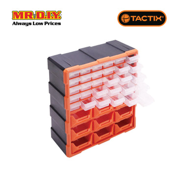 TACTIX 30-Drawers Storage Bin With 9 Tray