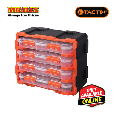 TACTIX Plastic Rack With 4 Organizers