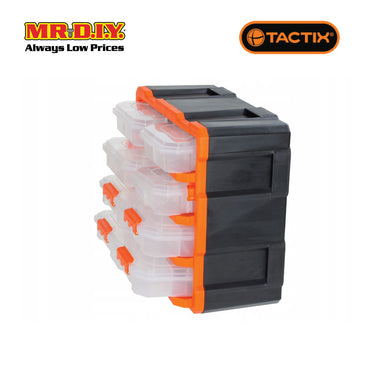 TACTIX Plastic Rack With 6 Organizers