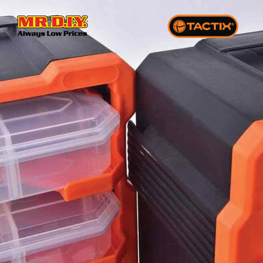 TACTIX Plastic Rack With 6 Organizers