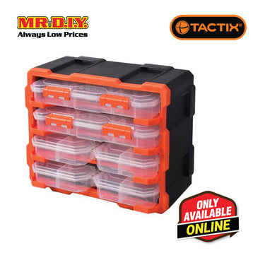 TACTIX Plastic Rack With 6 Organizers