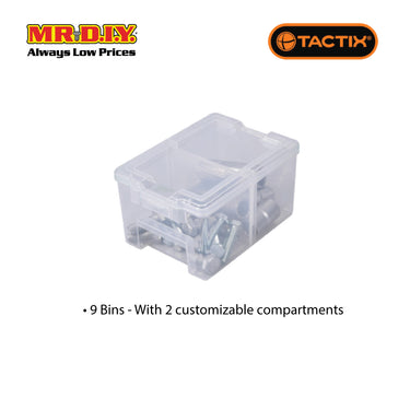 TACTIX Plastic Rack With 9 Organizers