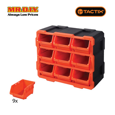 [BEST SELLER] TACTIX Plastic Rack With 9 Bins
