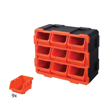[BEST SELLER] TACTIX Plastic Rack With 9 Bins