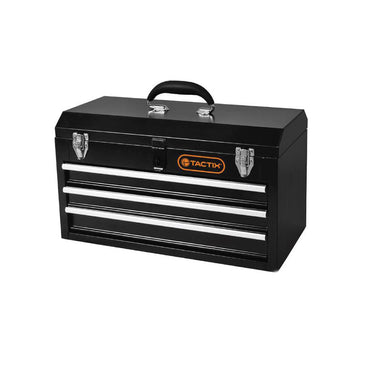 TACTIX Steel Portable Tool Chest 3 Drawer (52cm)