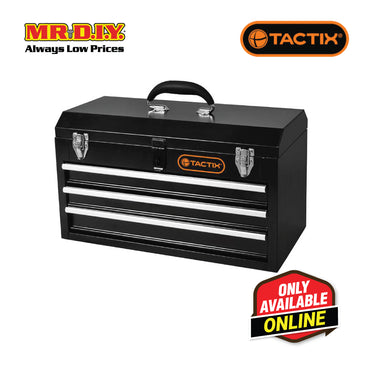 TACTIX Steel Portable Tool Chest 3 Drawer (52cm)