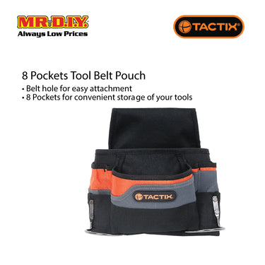 TACTIX 8 Pocket Tool Belt Pouch