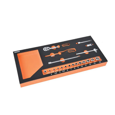 TACTIX Dr. Socket In Tray (20 pieces)