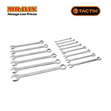 TACTIX Combination Wrench In Tray (16 pieces)