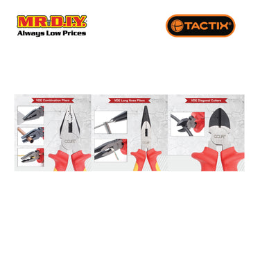 TACTIX VDE Pliers (3 pieces)