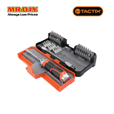 TACTIX Ratchet Driver & Bits Set (43 pieces)