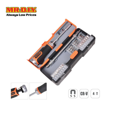 TACTIX Ratchet Driver & Bits Set (43 pieces)