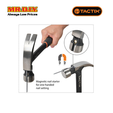 TACTIX Max-Impact Claw Hammer (450g)