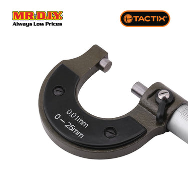 TACTIX Micrometer External (0-25 x 0.01mm)