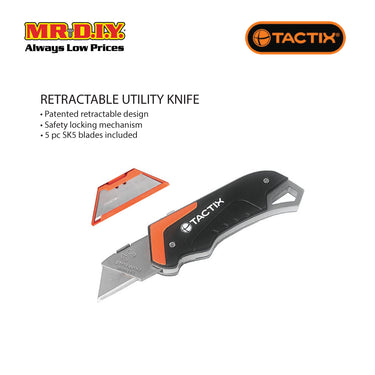 TACTIX Retractable Utility Knife (150mm)