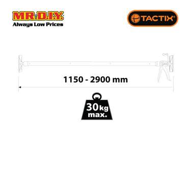 [BEST SELLER] TACTIX Extension Support Rod (115 - 290 cm)