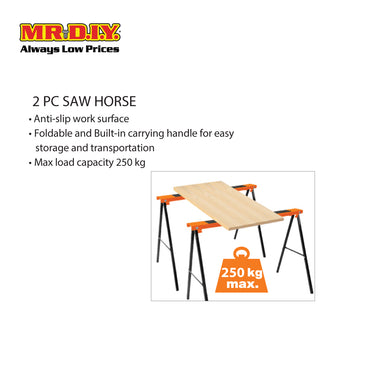 TACTIX Saw Horse Set (2 pieces) (995 x 480 x 780mm)