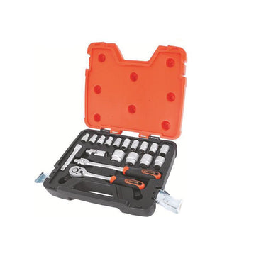 TACTIX Dr.Socket Set (18 pieces x 1/2 Inch)