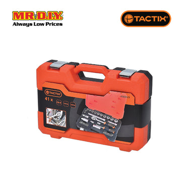 TACTIX Dr.Socket Set (41 pieces x 1/4 x 3/8 Inch)