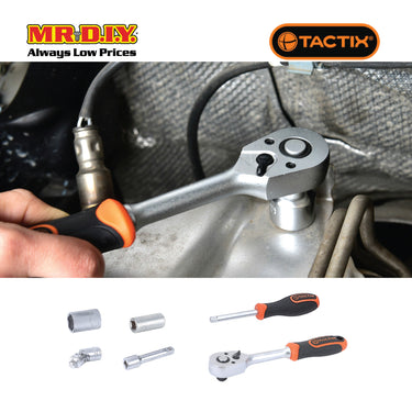 TACTIX Dr Socket Set (37 pieces x 1/4 Inch)