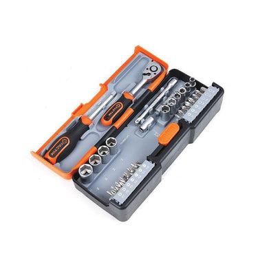 TACTIX Dr.Socket Set (43 pieces x 1/4 Inch)