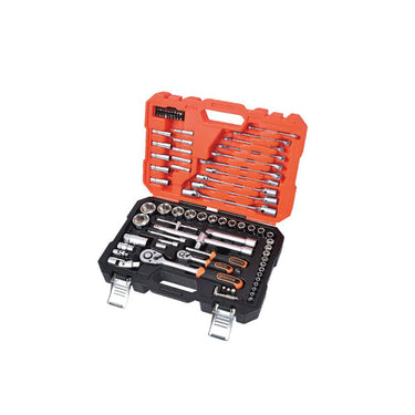 TACTIX Socket Set-Middle (85 pieces x 1/4 x 1/2 Inch)