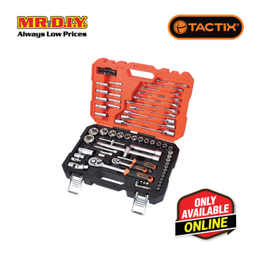 TACTIX Socket Set-Middle (85 pieces x 1/4 x 1/2 Inch)