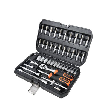 TACTIX Dr.Socket Set (46 pieces x 1/4 Inch)
