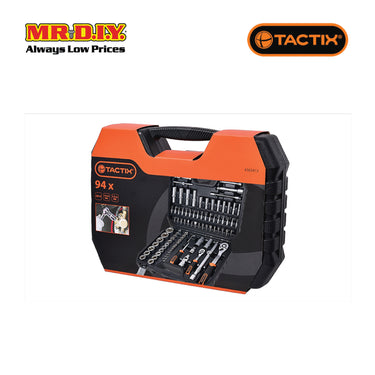 TACTIX Dr.Socket Set (94 pieces x 1/4 x 1/2 Inch)