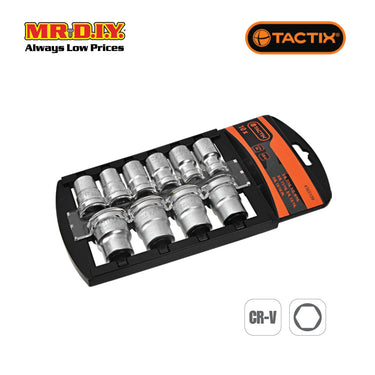 TACTIX Socket Set (10 pieces x 1/4 Inch)