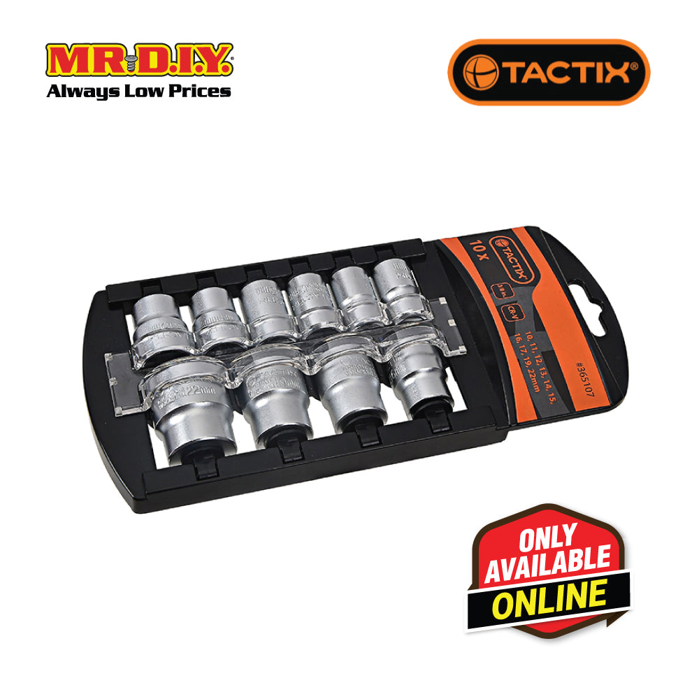 TACTIX Socket Set (10 pieces x 3/8 Inch) – MR. D.I.Y. ECOMMERCE (M) SDN BHD