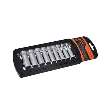 TACTIX Dr.Deep Socket (9 pieces x 1/4 Inch)
